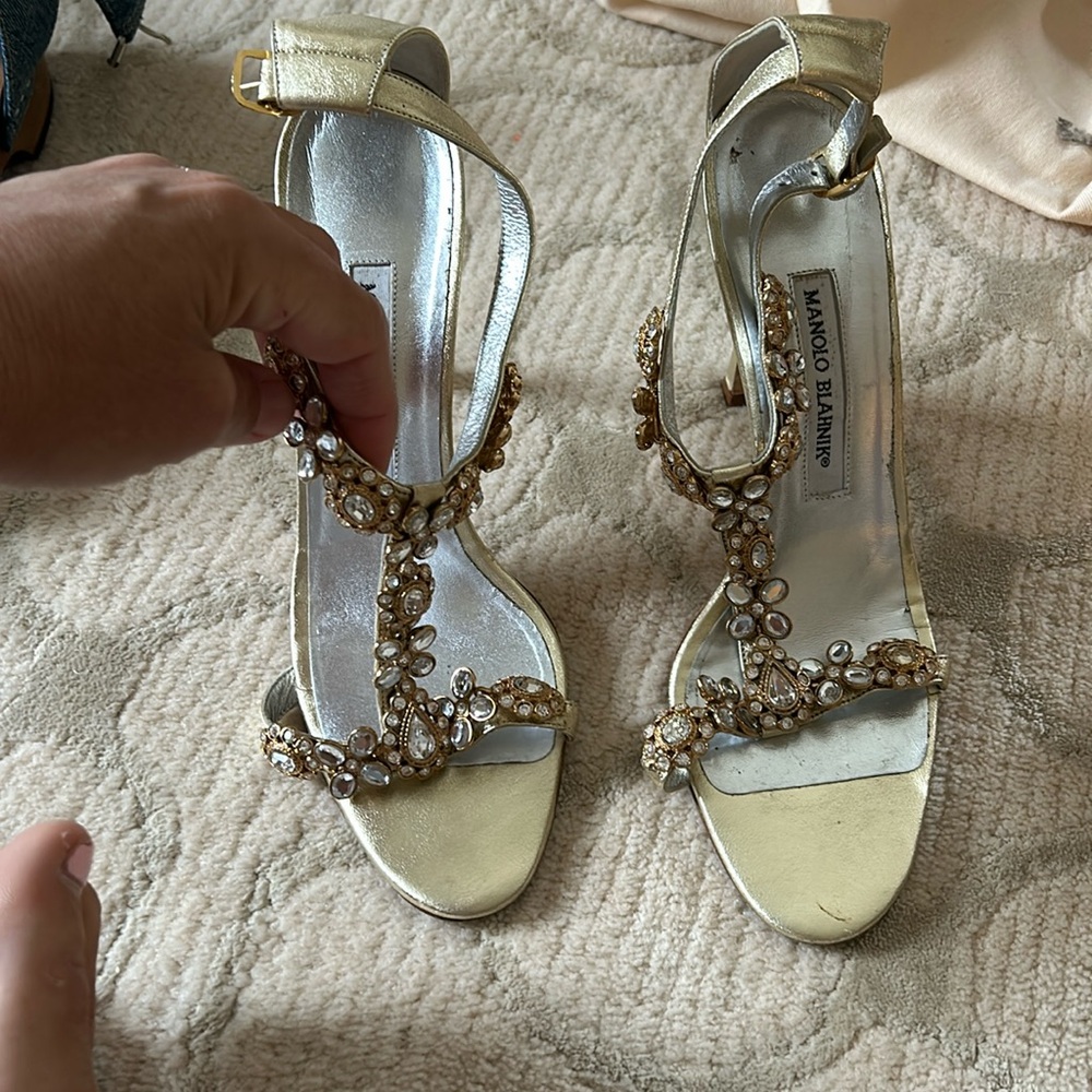 Manila Blanik evening sandals